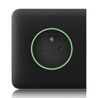 Ajax  SideCover (smart) - Boční kryt zásuvky, horizontální, černá