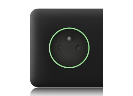 Ajax  SideCover (smart) - Boční kryt zásuvky, horizontální, černá