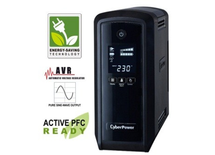 CyberPower PFC SineWave LCD GP UPS 900VA/540W, Schuko zásuvky