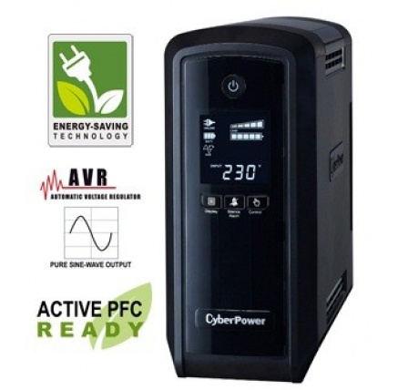 CyberPower PFC SineWave LCD GP UPS 900VA/540W, Schuko zásuvky CyberPower PFC SineWave LCD GP UPS 900VA/540W, Schuko zásuvky