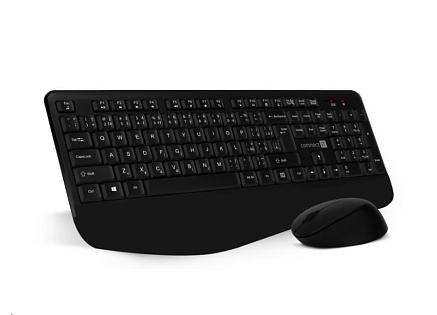 CONNECT IT Combo bezdrátová černá klávesnice + myš, CZ + SK layout