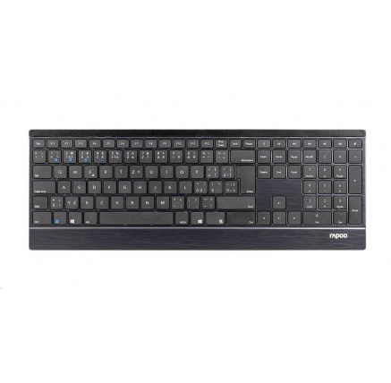 RAPOO klávesnice E9500M Multi-mode Wireless Ultra-slim Keyboard Black