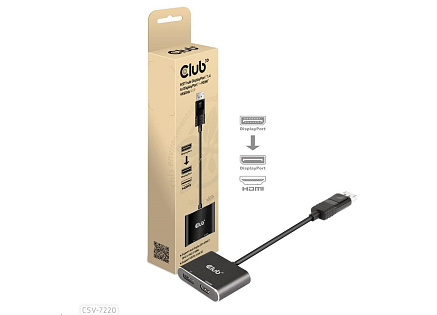 Club3D hub MST (Multi Stream Transport) DisplayPort 1.4 na DisplayPort + HDMI 4K60Hz (M/F) Club3D hub MST (Multi Stream Transport) DisplayPort 1.4 na DisplayPort + HDMI 4K60Hz (M/F)