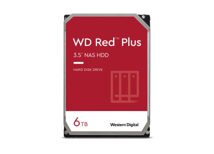 WD RED PLUS NAS WD60EFPX 6TB, SATA III 3.5", 256MB 5400RPM, 180MB/s, CMR
