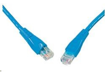 Solarix Patch kabel CAT5E UTP PVC 3m modrý snag-proof C5E-114BU-3MB