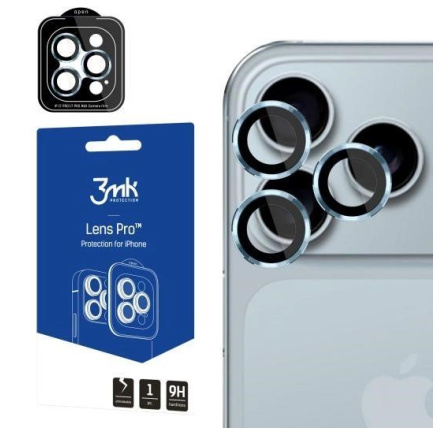 3mk Lens Protection Pro pro Apple iPhone 17 Pro /17 Pro Max Ocean Blue 3mk Lens Protection Pro pro Apple iPhone 17 Pro /17 Pro Max Ocean Blue