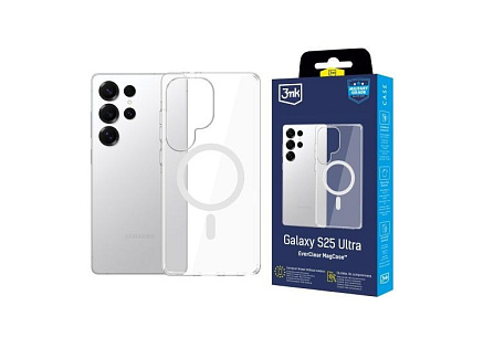 3mk ochranný kryt EverClear Magcase pro Samsung Galaxy S25 Ultra
