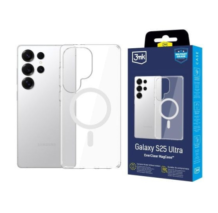3mk ochranný kryt EverClear Magcase pro Samsung Galaxy S25 Ultra 3mk ochranný kryt EverClear Magcase pro Samsung Galaxy S25 Ultra