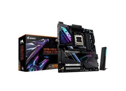 GIGABYTE MB Sc AM5 X870E A XTREME AI TOP, AMD X870, 4xDDR5, 2xHDMI, 2xUSB4, WiFi, EATX