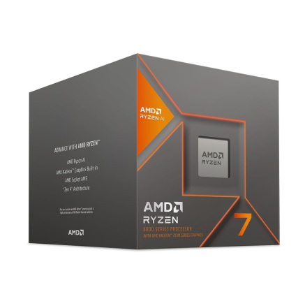 CPU AMD RYZEN 7 8700G, 8-core, až 5.1GHz, 24MB cache, 65W, AMD Radeon 780M Graphics, socket AM5, BOX