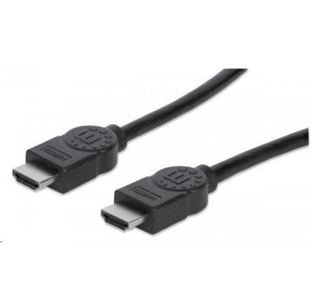 MANHATTAN kabel High Speed HDMI 4K, 3D, Male to Male, stíněný, černý, 7,5m