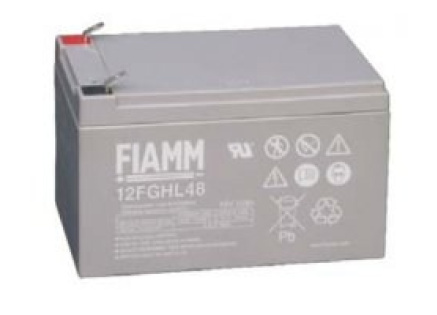 Baterie - Fiamm 12 FGHL 48 (12V/12Ah - Faston 250), životnost 10let