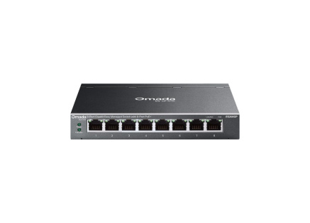 TP-Link OMADA switch ES208GP (8xGbE,8xPoE+,64W, fanless)