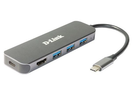 D-Link DUB-2333 USB-C Hub with HDMI and 3x USB3.0, mini docking station D-Link DUB-2333 USB-C Hub with HDMI and 3x USB3.0, mini docking station