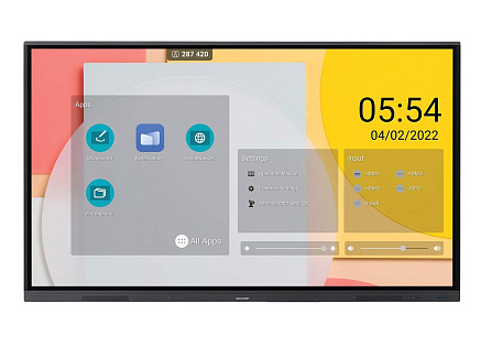 SHARP/NEC LCD 75" Precision Touch PN-L752B, 3840x2160, 350nit, 8,5ms, 16/7, VGA / USB-C / LAN / USB, Windows Ink