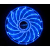 AKASA ventilátor Vegas 120x120x25mm, 1200RPM podsvícený, 15xLED, modrý