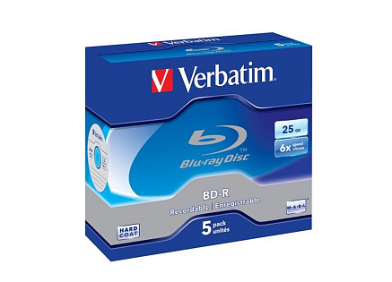 VERBATIM BD-R SL(5-pack)Blu-Ray/Jewel/6x/25GB VERBATIM BD-R SL(5-pack)Blu-Ray/Jewel/6x/25GB