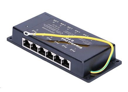 POE injektor aktivní/pasivní - 6x 1 Gb/s, stíněný, 802.3af/at POE injektor aktivní/pasivní - 6x 1 Gb/s, stíněný, 802.3af/at