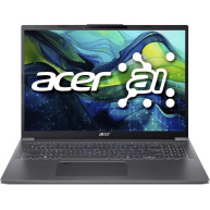 ACER NTB Aspire 16 (A16-71M-59P8),Ultra5-115U,16"WUXGA,16GB,512GB SSD,Intel Graphics,Linux,Gray