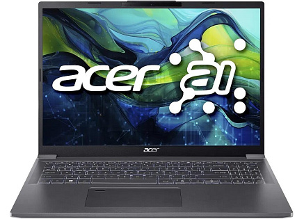 ACER NTB Aspire 16 (A16-71M-59P8),Ultra5-115U,16"WUXGA,16GB,512GB SSD,Intel Graphics,Linux,Gray
