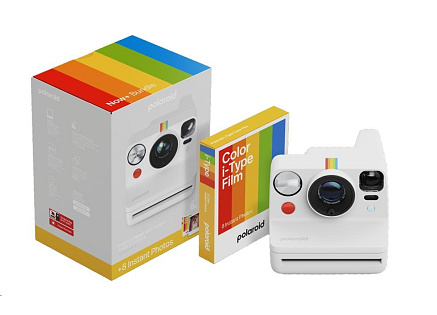 Polaroid Now+ Gen 3 White Bundle with Color Film (8 photos)