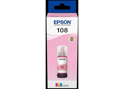 EPSON 108 EcoTank Light Magenta ink bottle EPSON 108 EcoTank Light Magenta ink bottle