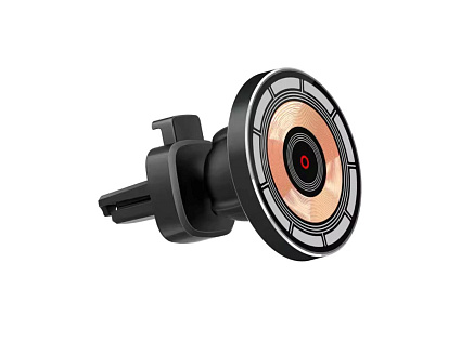 BAZAR - 1stCOOL bezdrátová QI nabíječka 15W, do auta, MagSafe, USB-C, černá, poškozený obal