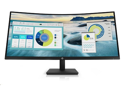 Bazar-HP LCD P34hc 34" Wide VA (3440x1440, 5ms, 250nits,3500:1,DP,HDMI, USB-C(DP, 65W out),USB 3.2 4x, 3wRepro-pošk.obal