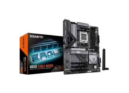 GIGABYTE MB Sc AM5 B850 EAGLE WIFI6E, AMD B850, 4xDDR5, 1xDP, WiFi, ATX