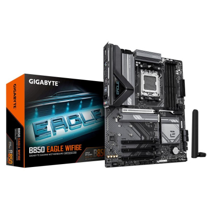 GIGABYTE MB Sc AM5 B850 EAGLE WIFI6E, AMD B850, 4xDDR5, 1xDP, WiFi, ATX