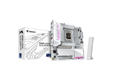 GIGABYTE MB Sc LGA1851 B860M AORUS ELITE WIFI6E ICE, Intel B860, 4xDDR5, 1xUSB4, 1xDP, 1xHDMI, WiFi, mATX