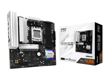 ASRock MB Sc AM5 A620AM PRO RS, AMD X620A, 4xDDR5, 1xHDMI, 1xDP