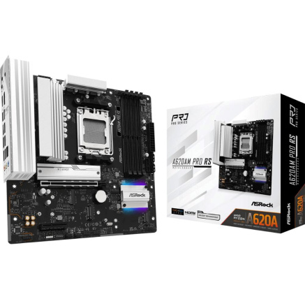 ASRock MB Sc AM5 A620AM PRO RS, AMD X620A, 4xDDR5, 1xHDMI, 1xDP