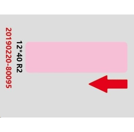 Niimbot štítky RP 12x40mm 160ks Pink pro D11 a D110 Niimbot štítky RP 12x40mm 160ks Pink pro D11 a D110