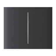 Ajax  CenterButton (2-gang) vertical - Středové dvou tlačítko, vertikální instalace, grafitová