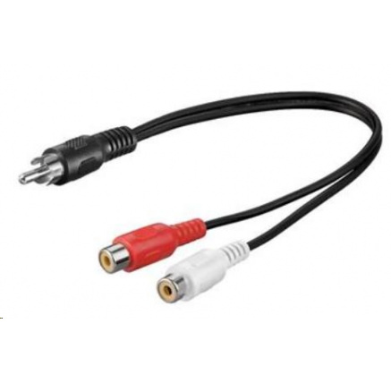 PremiumCord Kabel 1x CINCH male - 2x CINCH female 20cm PremiumCord Kabel 1x CINCH male - 2x CINCH female 20cm