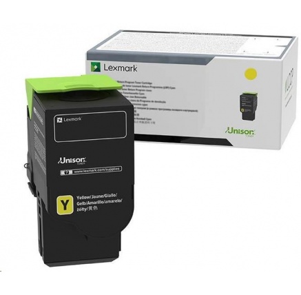 Lexmark žlutý Extra High capacity toner C240X40 pro C2425dw, C2535dw, MC2425adw, MC2535adwe, MC2640adwe - 3 500 str Lexmark žlutý Extra High capacity toner C240X40 pro C2425dw, C2535dw, MC2425adw, MC2535adwe, MC2640adwe - 3 500 str