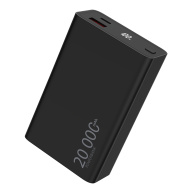 WG - Power Bank 20000 mAh, USB-C PD 20W + USB-A QC 22.5W, černá