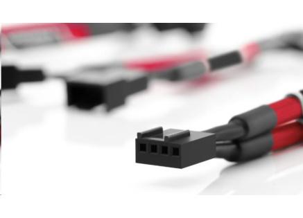 NOCTUA Rozdrojka NA-SYC1, 3x, 4-pin ventilátor, červená