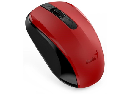 GENIUS myš NX-8008S/ 1200 dpi/ bezdrátová/ tichá/ BlueEye senzor/ červená GENIUS myš NX-8008S/ 1200 dpi/ bezdrátová/ tichá/ BlueEye senzor/ červená