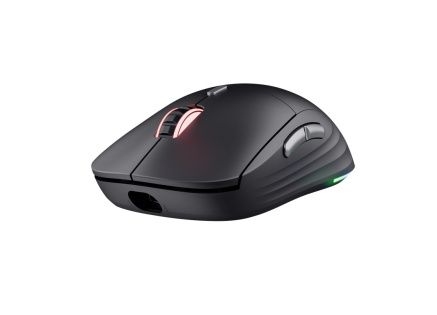 TRUST myš GXT926 Redex II Gaming Mouse, Bezdrátová, laserová, RGB, černá