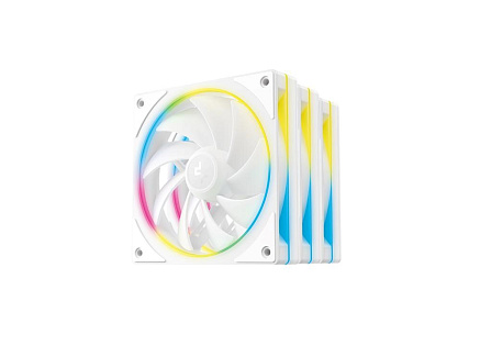 DEEPCOOL Ventilátor FL12 SE WH 3v1, 3x 120mm, ARGB, bílá