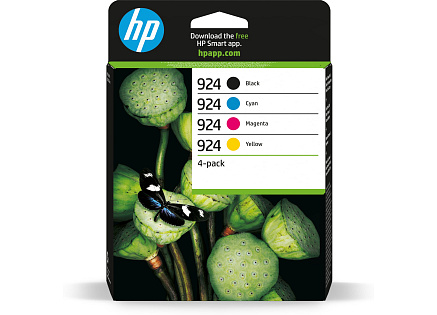 HP 924 CMYK Original Ink Cartridge 4-Pack HP 924 CMYK Original Ink Cartridge 4-Pack