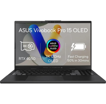 ASUS NTB Vivobook Pro 15 OLED (N6506CU-OLED028X), Ultra 7 255H, 15.6" 3K, 16GB, 1TB SSD, Arc+RTX 4050, W11Pro, Earl Grey ASUS NTB Vivobook Pro 15 OLED (N6506CU-OLED028X), Ultra 7 255H, 15.6" 3K, 16GB, 1TB SSD, Arc+RTX 4050, W11Pro, Earl Grey