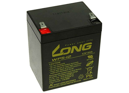 Long 12V 5Ah olověný akumulátor F2