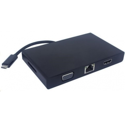 PREMIUMCORD Převodník USB3.1 na RJ45, HDMI, VGA, USB3.0, SD,audio ,PD charge PREMIUMCORD Převodník USB3.1 na RJ45, HDMI, VGA, USB3.0, SD,audio ,PD charge