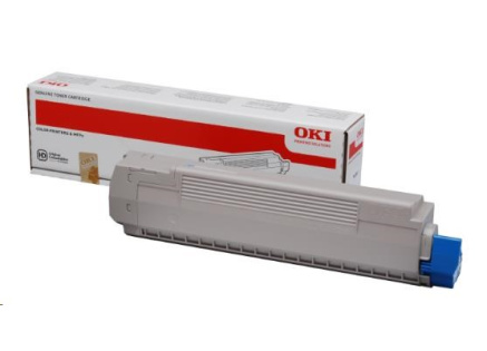 OKI toner do MC861br>  Kapacita:10 000 str. při 5% krytí.