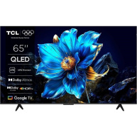 TCL 65" TV, QLED, 4K Ultra HD, HDR, Google TV, LAN, Wi-Fi, HDMI, Chromecast, Miracast, AirPlay