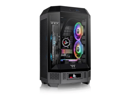 THERMALTAKE Case The Tower 300, mATX, Průhledná bočnice, 2x 140mm Fan, černá