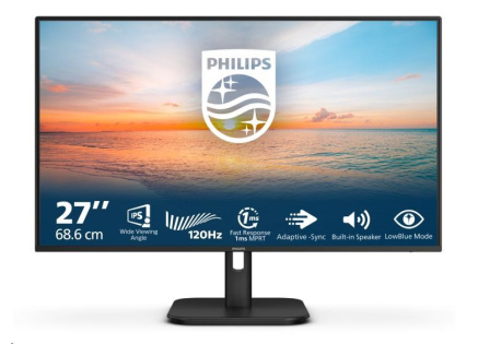 Philips MT 27" 27E1N1200A - 1920x1080,IPS,120Hz,D-Sub,HDMI,DP,Repro